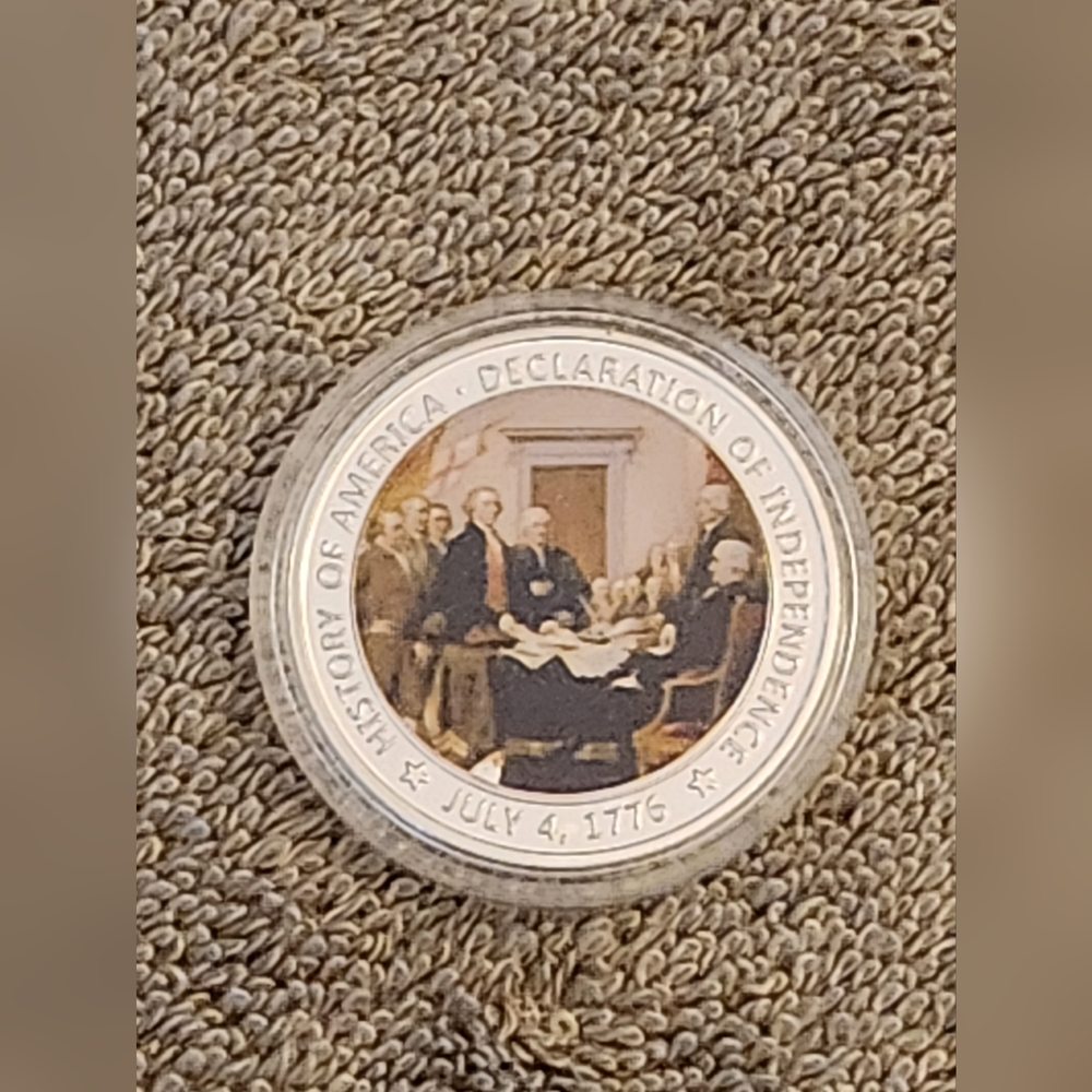 Declaration of Independence Challence Coin w/ Case, NWOT
